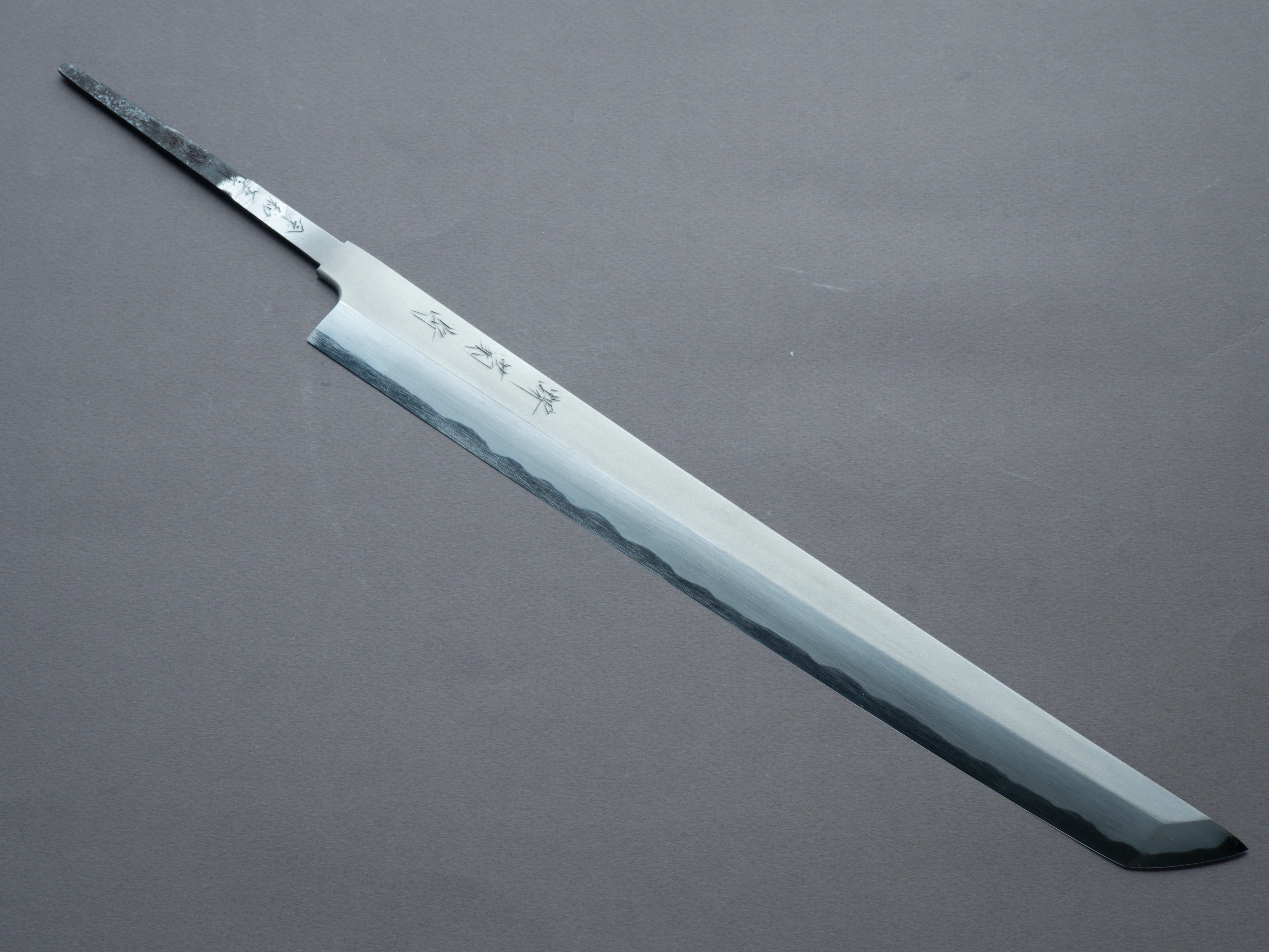 Sakai Kikumori - Tanaka - Blue Super - So-Bokashi x Kasumi - 315mm Sakimaru Takobiki - No Handle - Signed