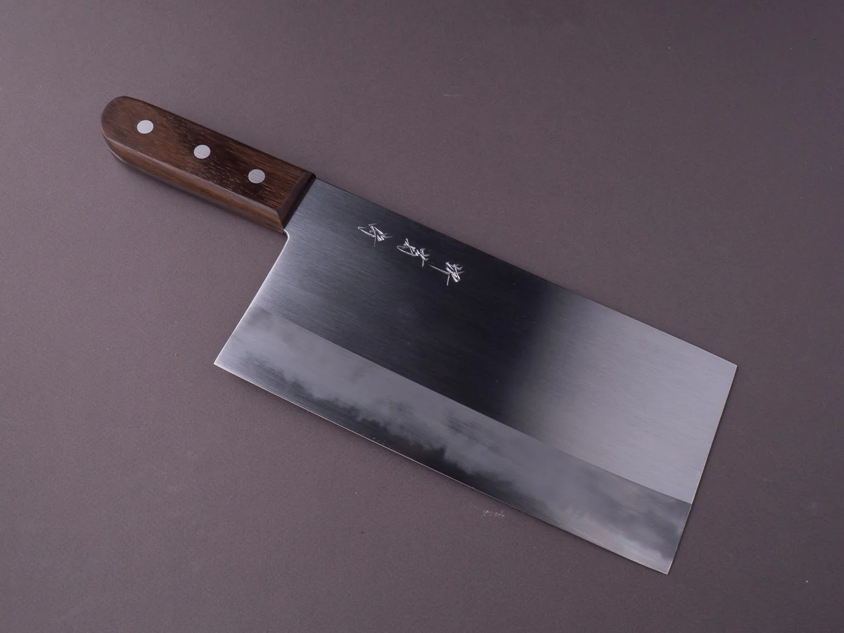 Sakai Kikumori - Gokujyo - White #2 - Chinese Cleaver - 225mm - Rosewood Western Handle