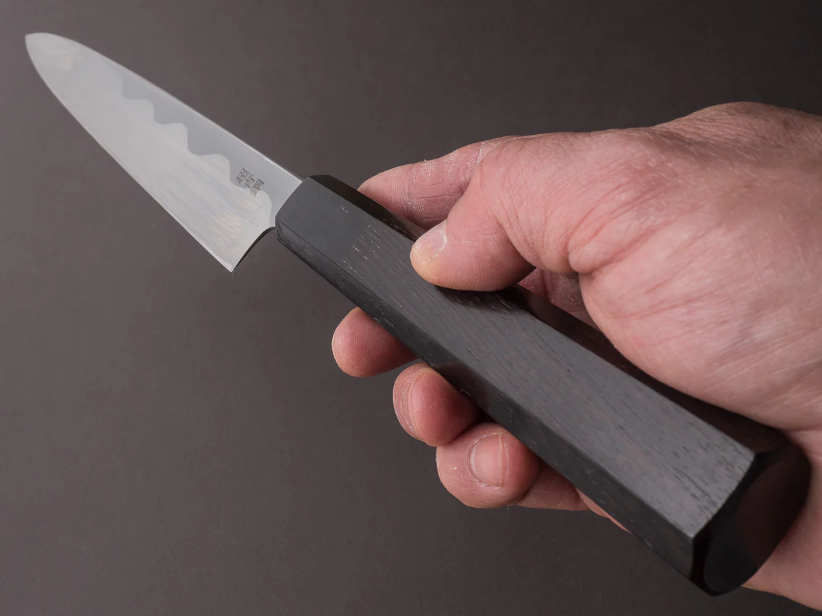 Sakai Kikumori - Tanaka - Super Blue - 270mm Yanagiba - Ebony Handle - Mirror Finish - Image 10