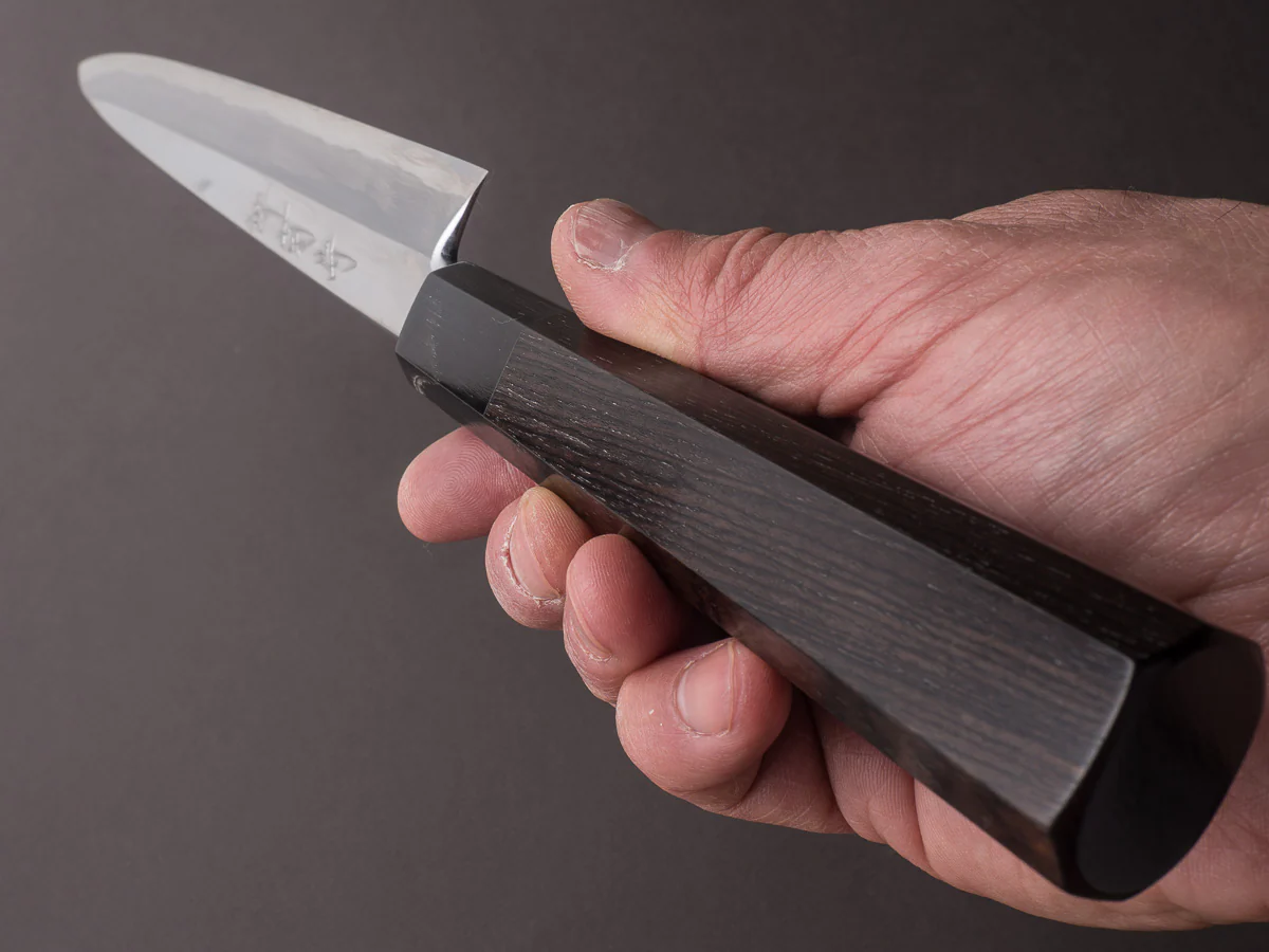 Sakai Kikumori - Tanaka - Super Blue - 270mm Yanagiba - Ebony Handle - Mirror Finish - Image 9