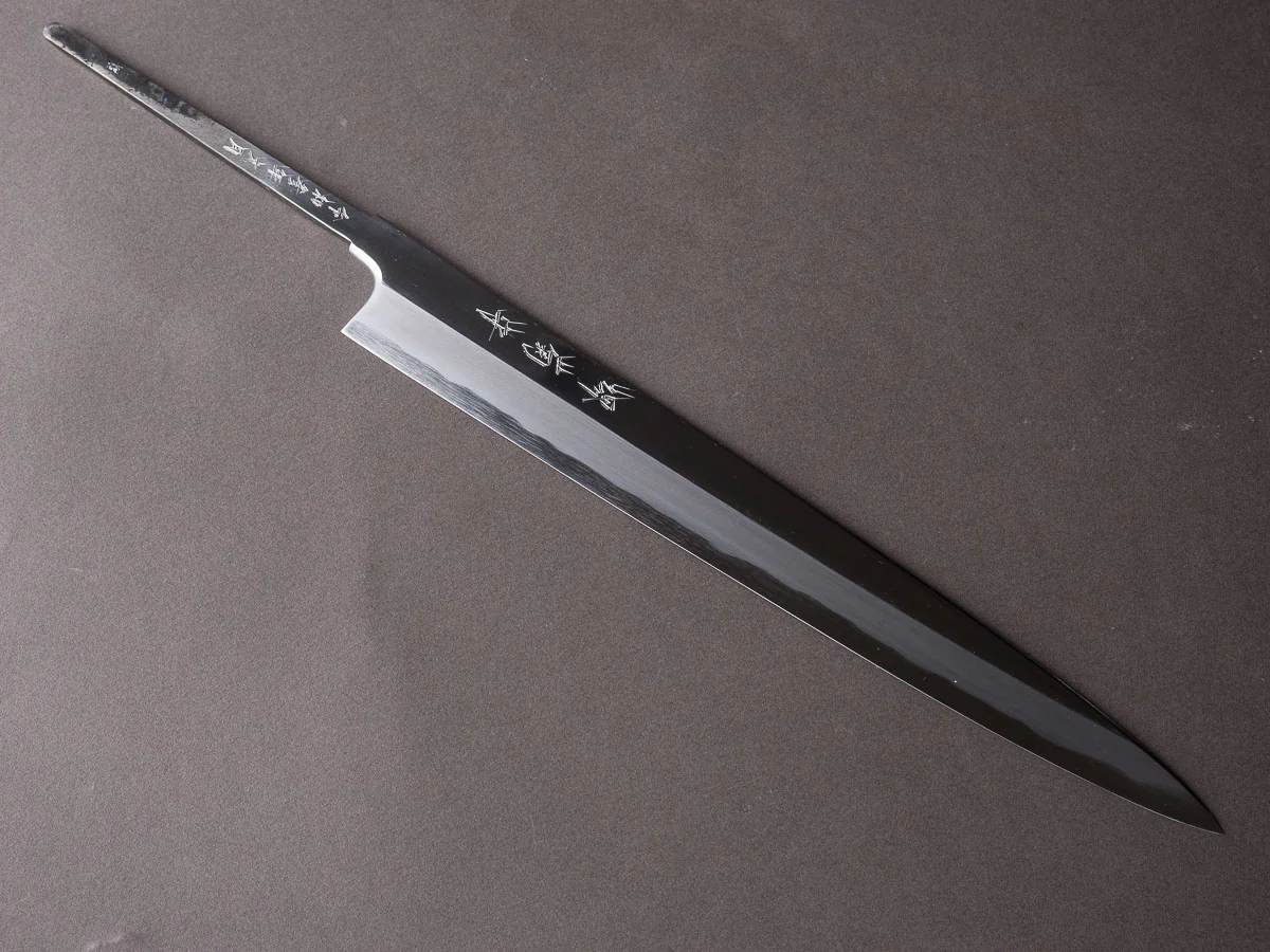Sakai Kikumori - Tanaka Limited Signed Series - Super Blue - 270mm Yanagiba - No Handle - Mirror Finish