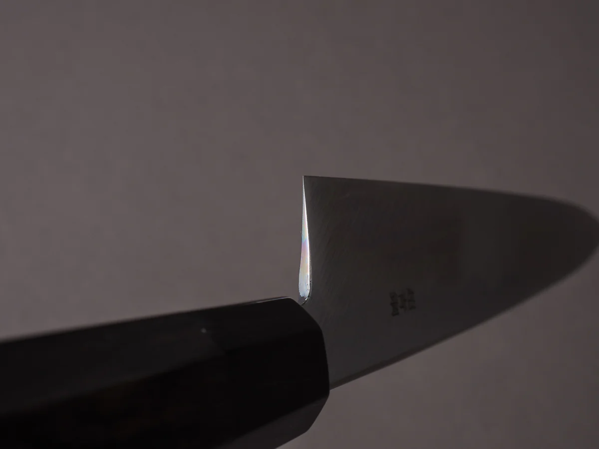 Sakai Kikumori - Tanaka - Super Blue - 300mm Yanagiba - Ebony Handle - Mirror Finish - Image 10