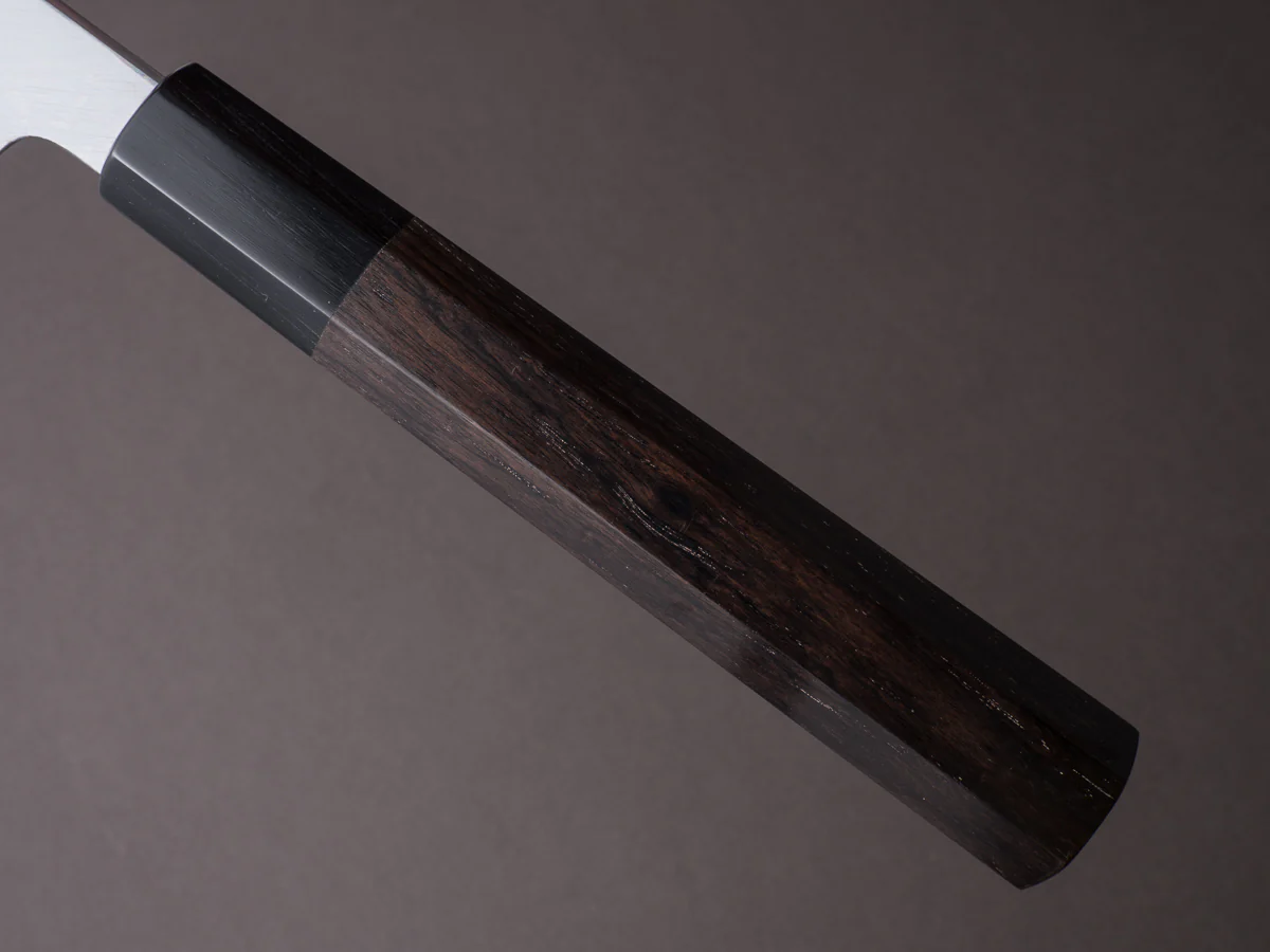 Sakai Kikumori - Tanaka - Super Blue - 300mm Yanagiba - Ebony Handle - Mirror Finish - Image 5