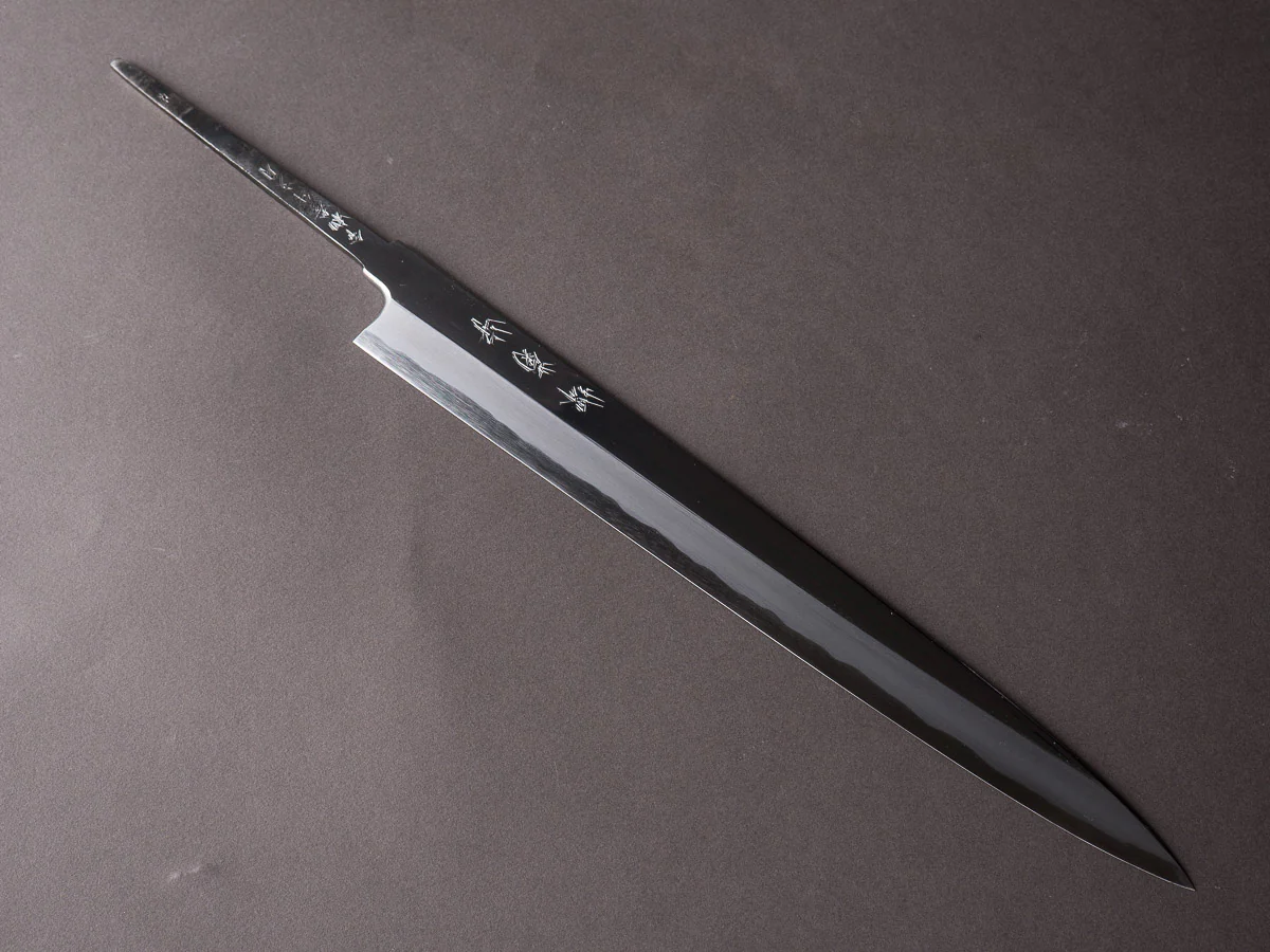 Sakai Kikumori - Tanaka Limited Signed Series - Super Blue - 300mm Yanagiba - No Handle - Mirror Finish