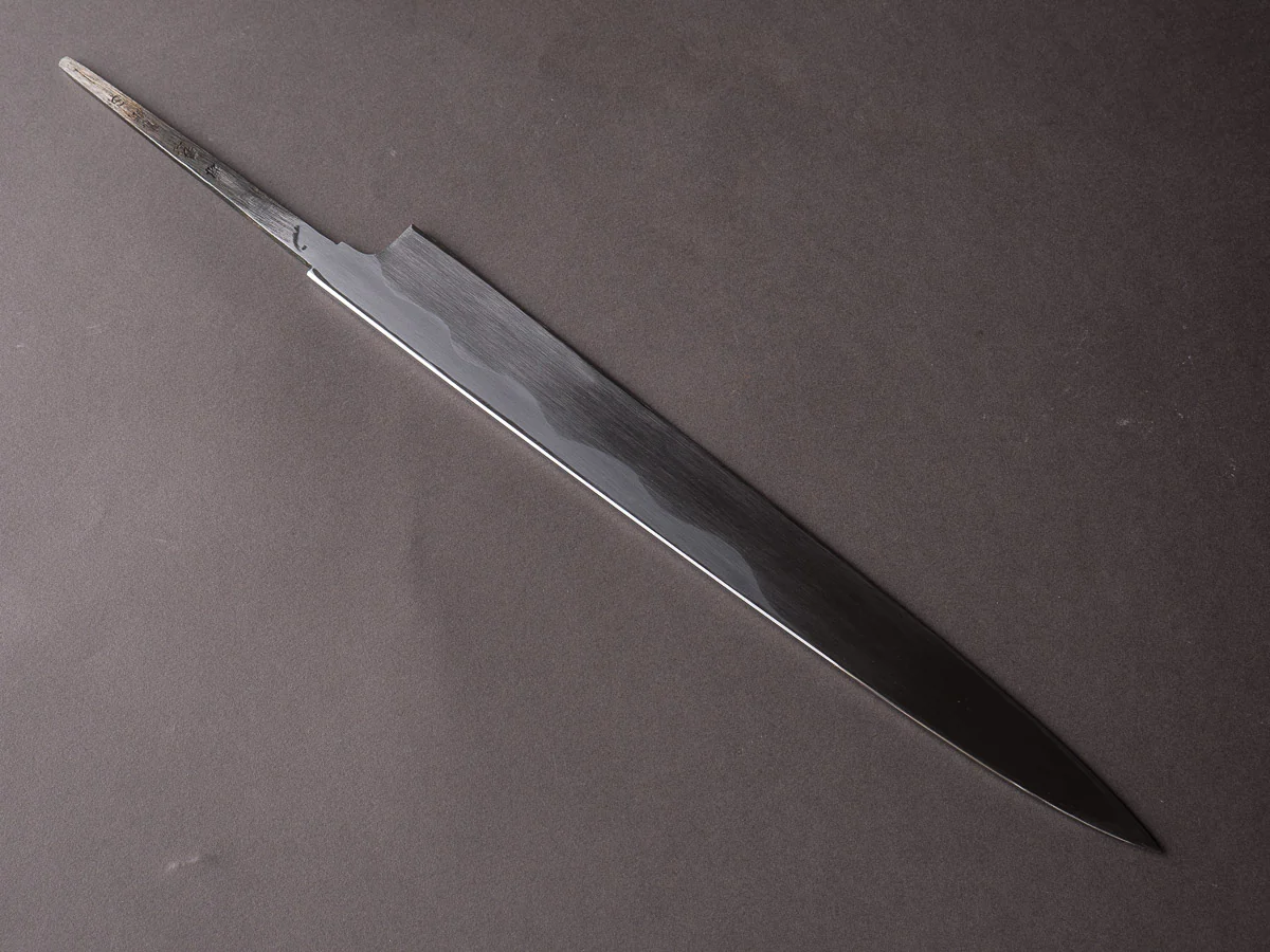 Sakai Kikumori - Tanaka Limited Signed Series - Super Blue - 300mm Yanagiba - No Handle - Mirror Finish - Image 2