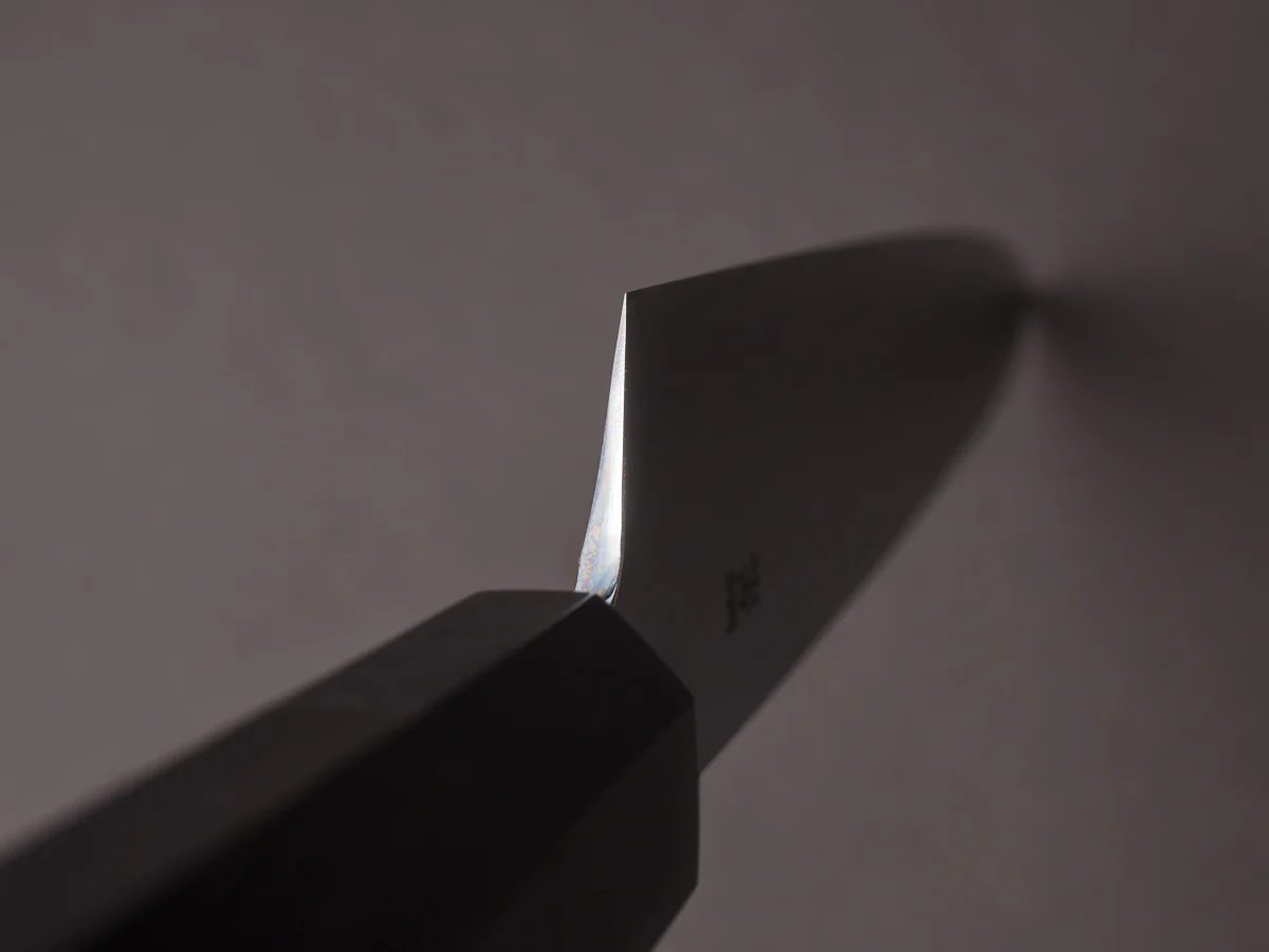 Sakai Kikumori - Tanaka - Super Blue - 330mm Yanagiba - Ebony Handle - Mirror Finish - Image 10
