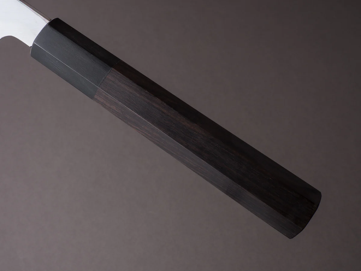 Sakai Kikumori - Tanaka - Super Blue - 330mm Yanagiba - Ebony Handle - Mirror Finish - Image 5