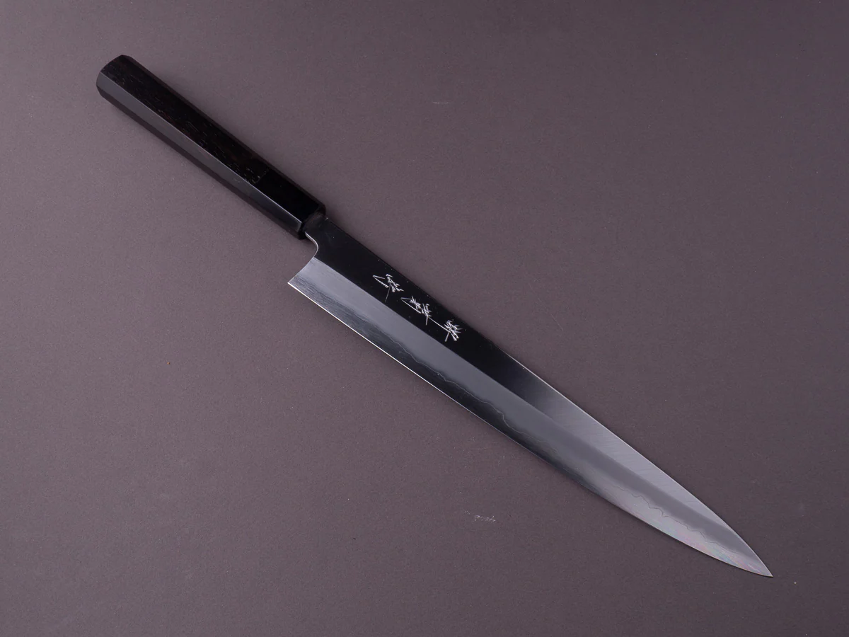 Sakai Kikumori - Tanaka - Blue Super - Kasumi - 270mm Sujihiki - Ebony Handle
