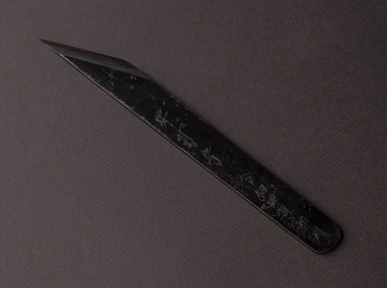 Sakai Kikumori - Tanaka - Super Blue Kurouchi - Kiridashi - Signed and Serialized - Image 11