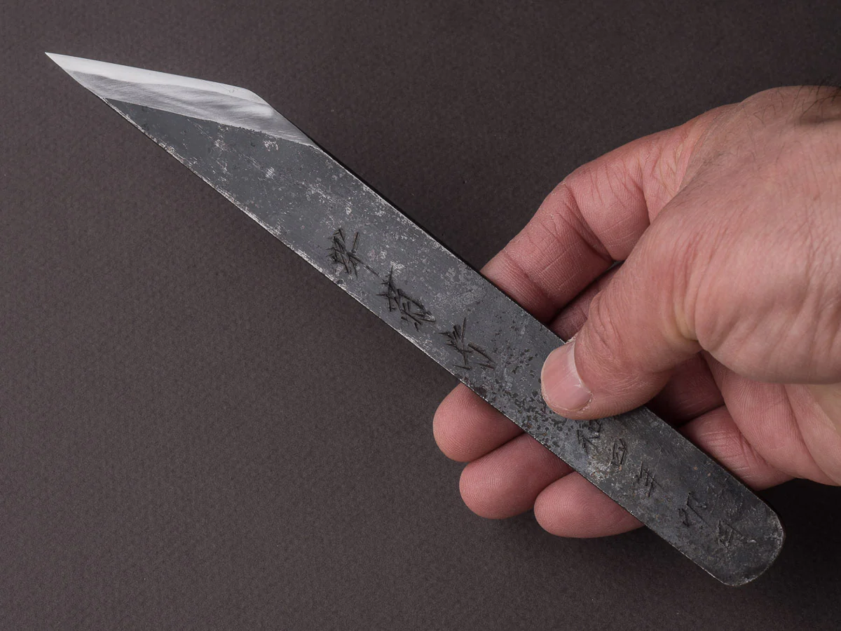 Sakai Kikumori - Tanaka - Super Blue Kurouchi - Kiridashi - Signed and Serialized - Image 5