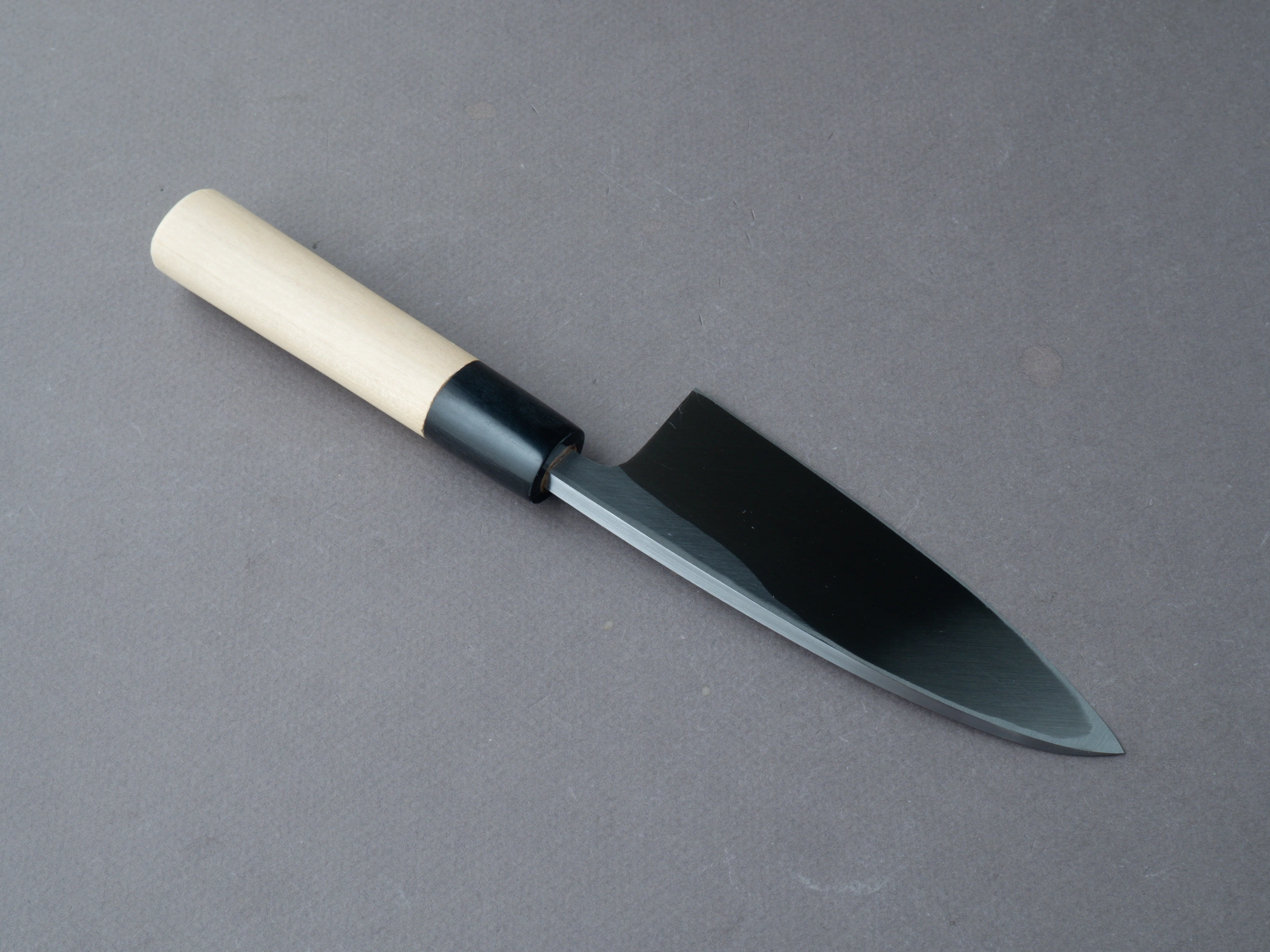 Sakai Kikumori - Tomoshibi - White #2 - 120mm Deba - Ho Wood Handle - Image 2