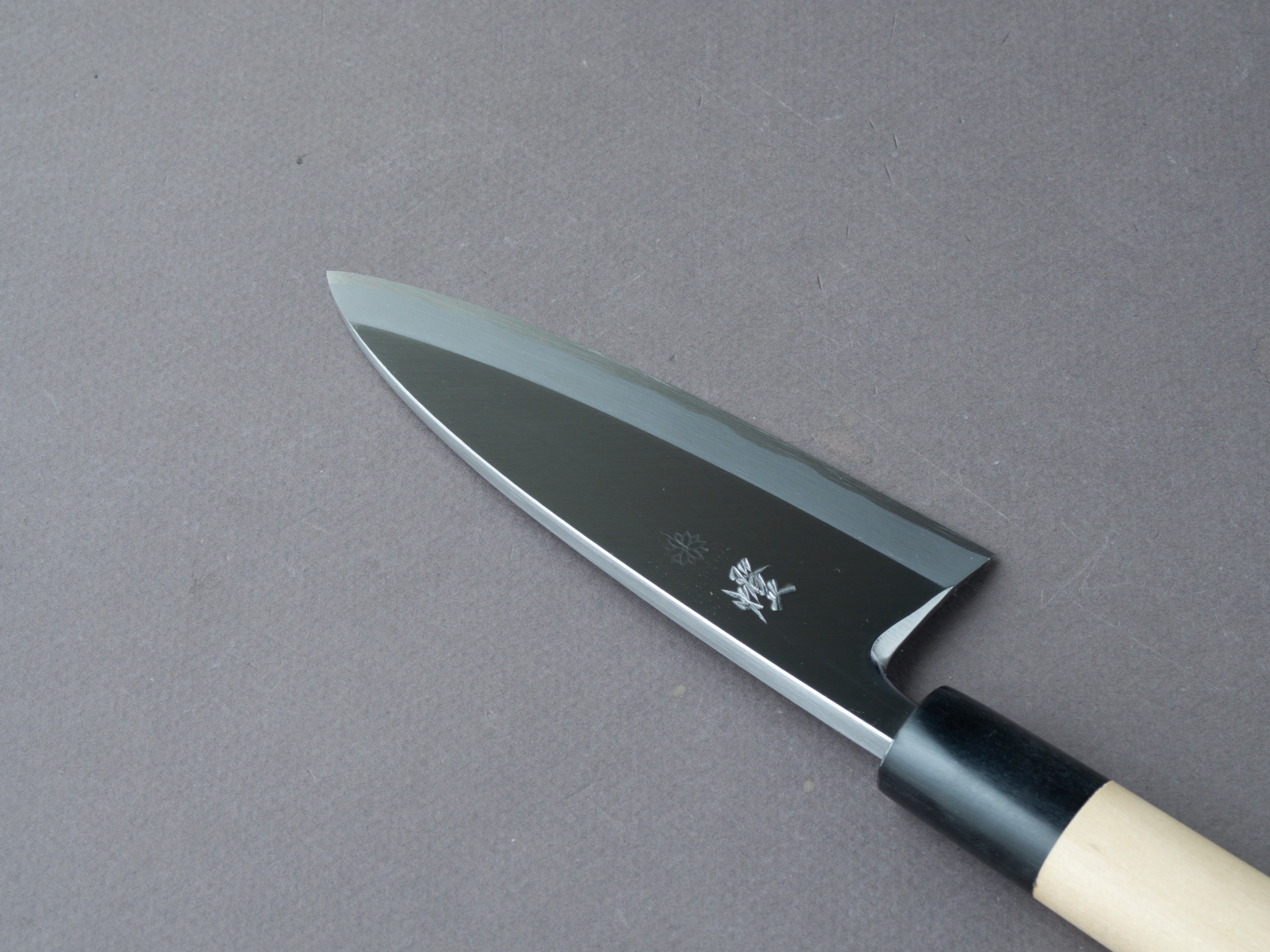 Sakai Kikumori - Tomoshibi - White #2 - 120mm Deba - Ho Wood Handle - Image 3