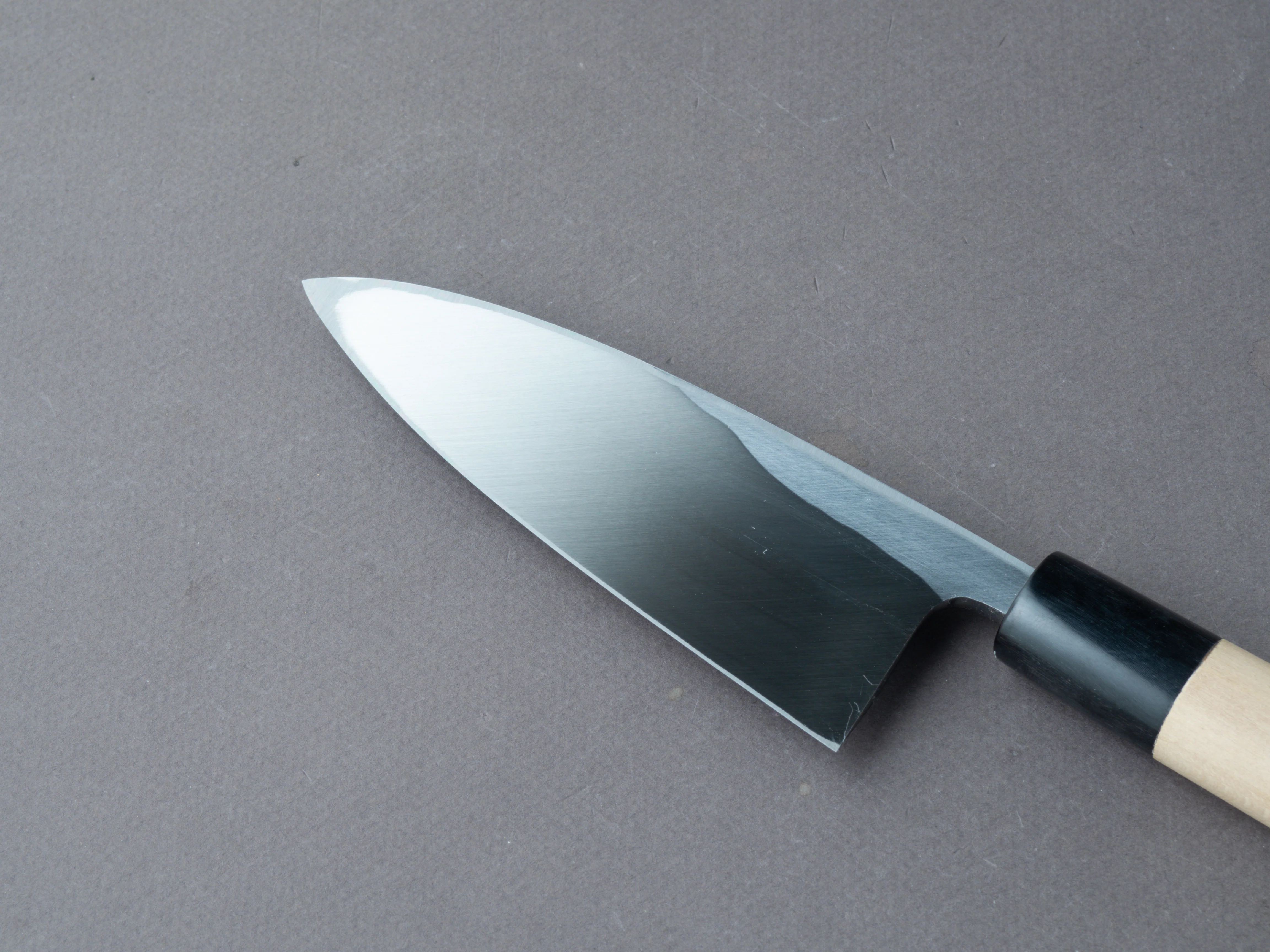 Sakai Kikumori - Tomoshibi - White #2 - 120mm Deba - Ho Wood Handle - Image 4