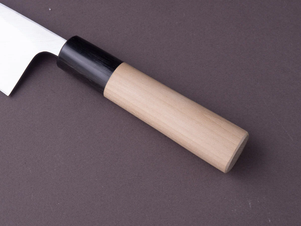 Sakai Kikumori - Tomoshibi - White #2 - 135mm Deba - Magnolia Wood Handle - Image 6