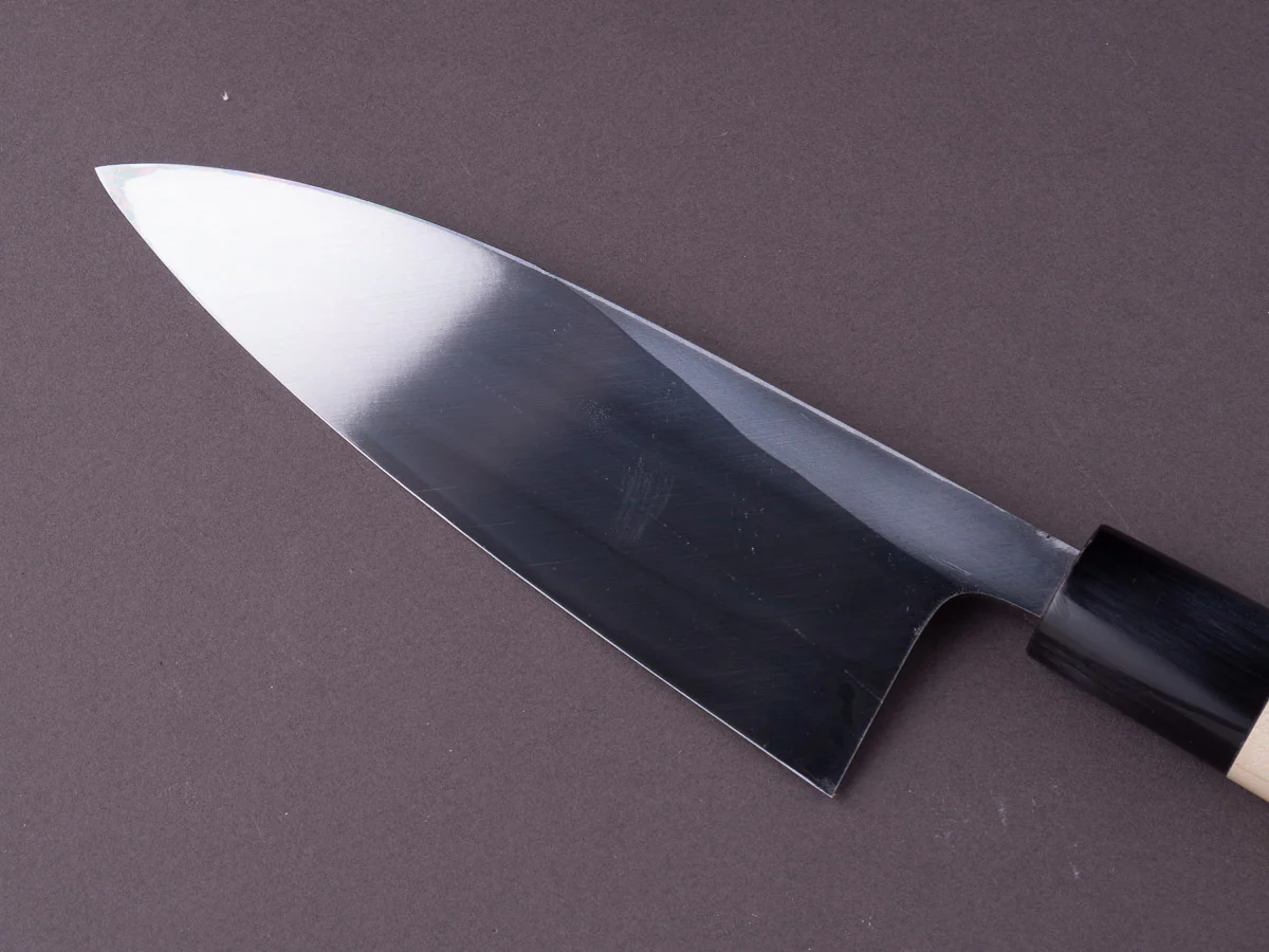 Sakai Kikumori - Tomoshibi - White #2 - 150mm Deba - Ho Wood Handle - Image 5