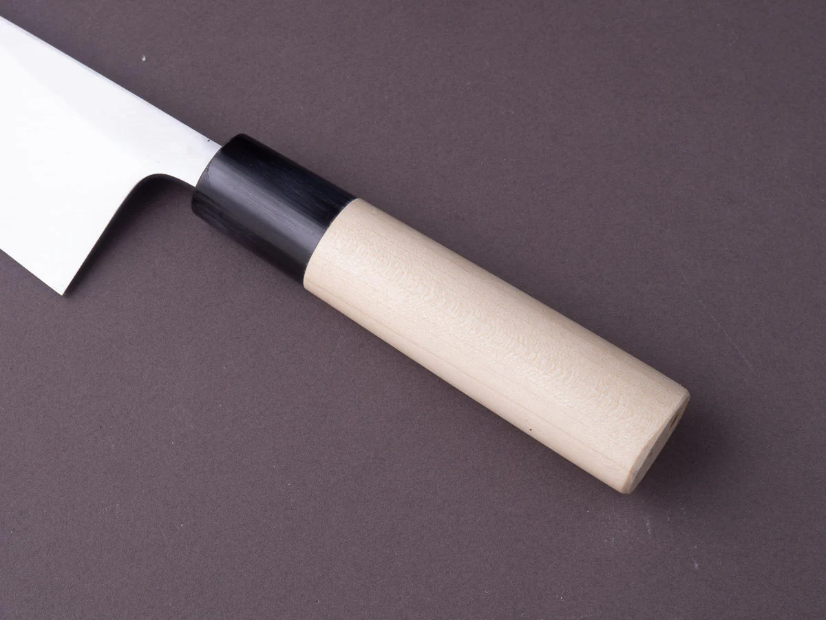 Sakai Kikumori - Tomoshibi - White #2 - 150mm Deba - Ho Wood Handle - Image 6