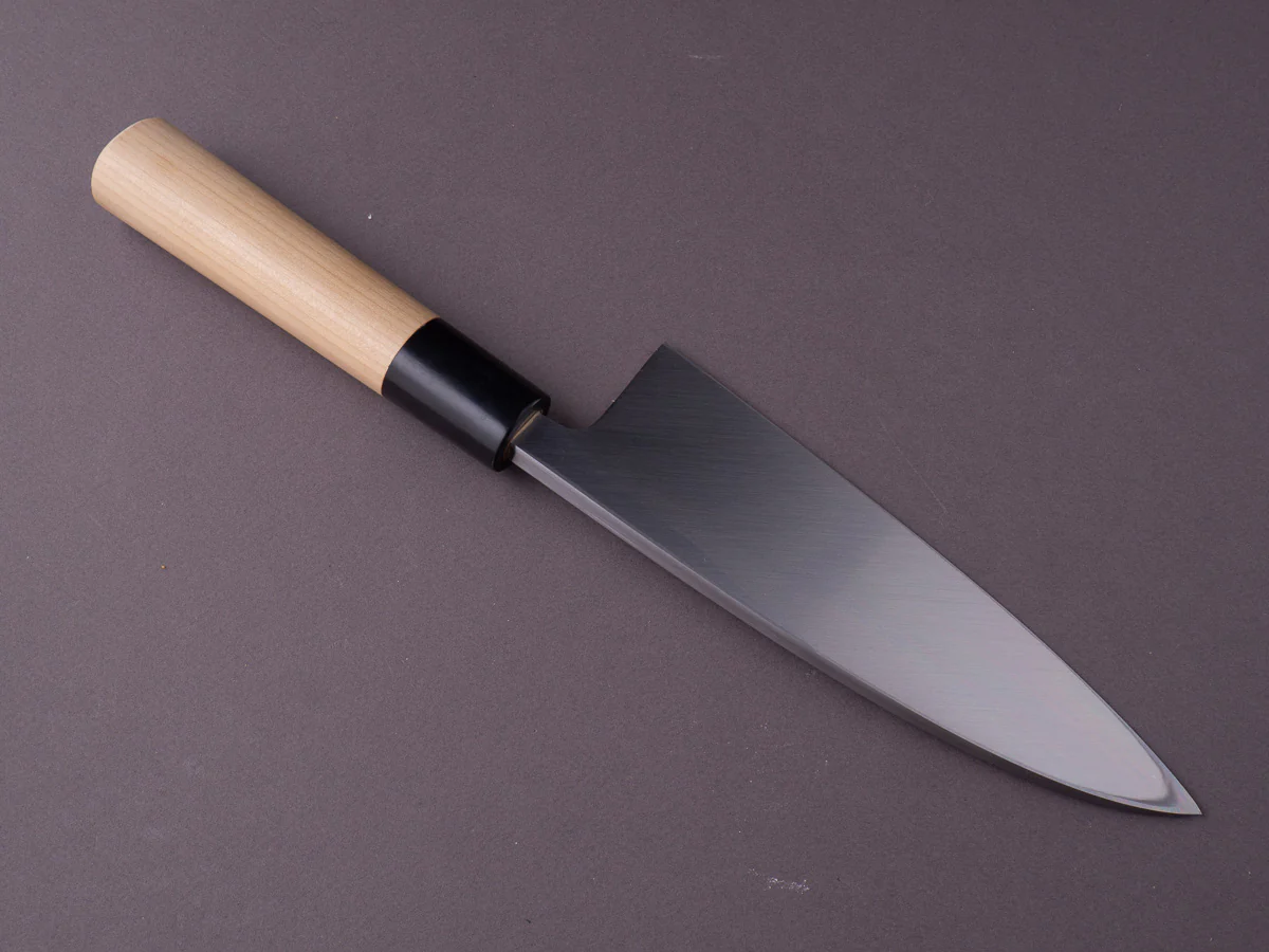 Sakai Kikumori - Tomoshibi - White #2 - 165mm Deba - Ho Wood Handle - Image 2