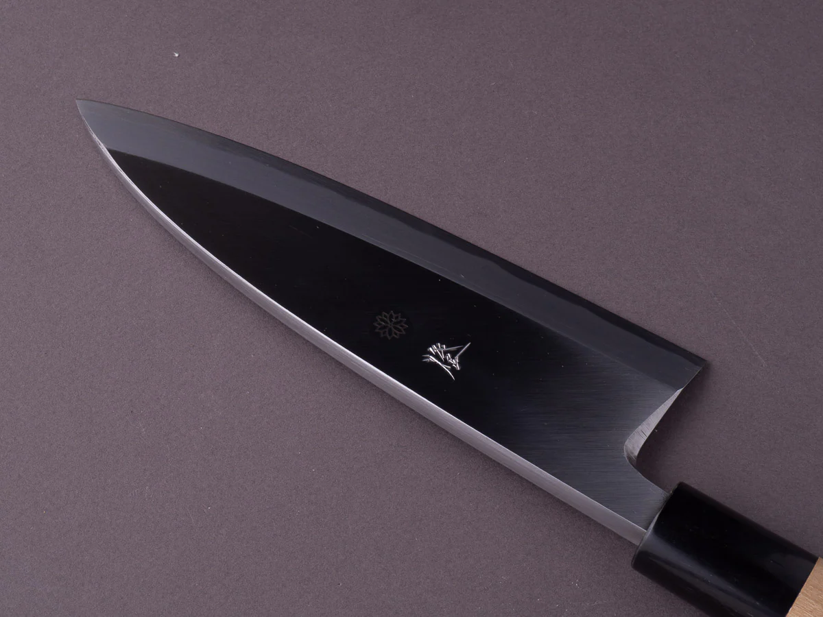 Sakai Kikumori - Tomoshibi - White #2 - 165mm Deba - Ho Wood Handle - Image 4