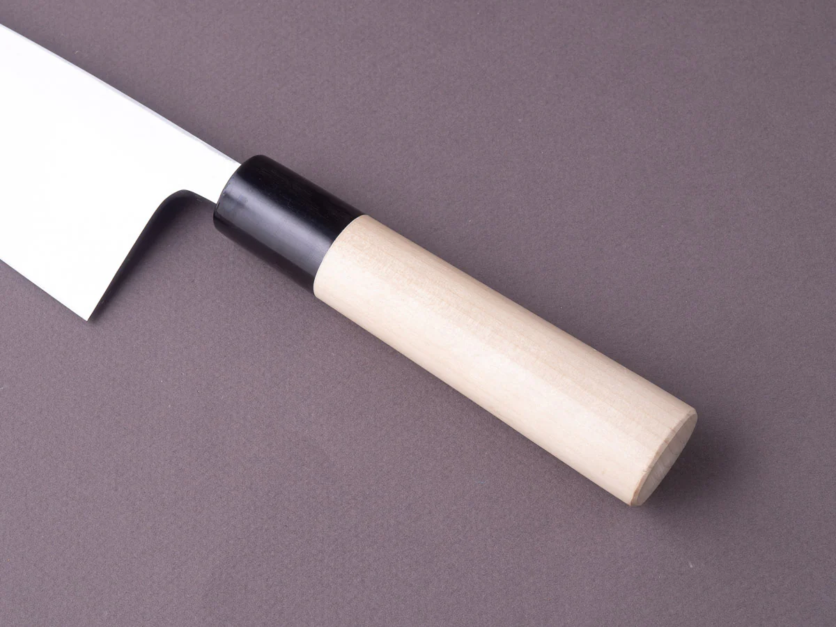 Sakai Kikumori - Tomoshibi - White #2 - 180mm Deba - Ho Wood Handle - Image 5