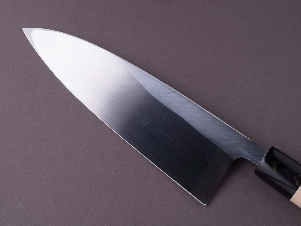 Sakai Kikumori - Tomoshibi - White #2 - 210mm Deba - Ho Wood Handle - Image 6