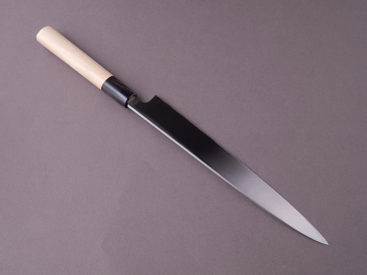 Sakai Kikumori - Tomoshibi - White #2 - 240mm Yanagiba - Magnolia Wood Handle - Image 2
