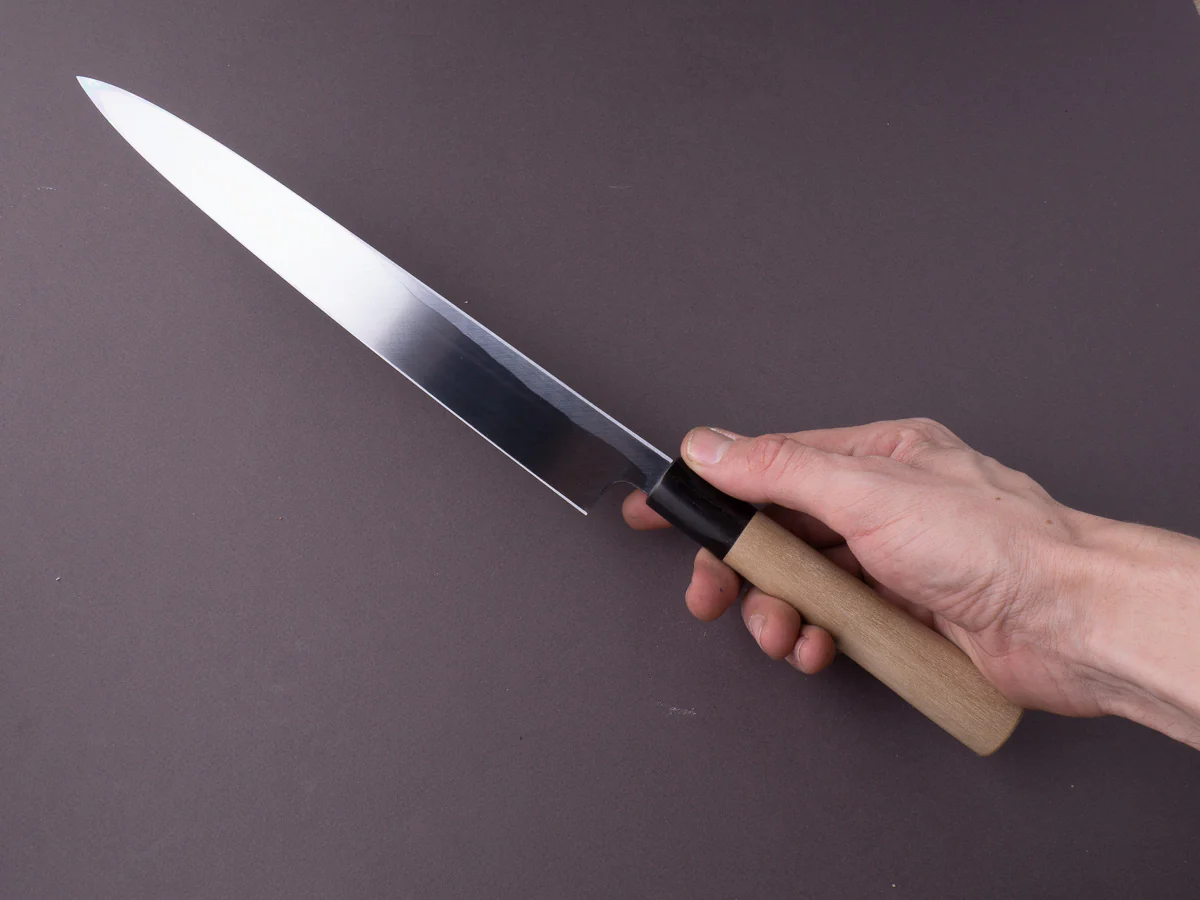 Sakai Kikumori - Tomoshibi - White #2 - 270mm Yanagiba - Ho Wood Handle - Image 8
