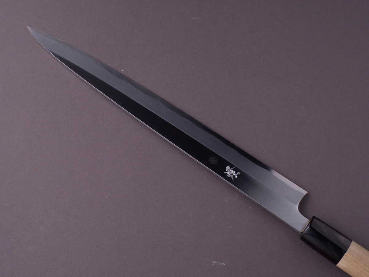 Sakai Kikumori - Tomoshibi - White #2 - Yanagiba - 300mm - Ho Wood Handle - Image 4