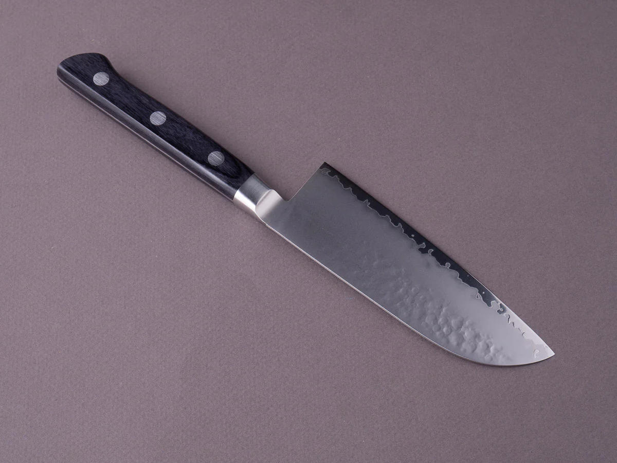 Sakai Kikumori - VG5 - 120mm - Santoku - Western Black Pakka Handle - Image 3