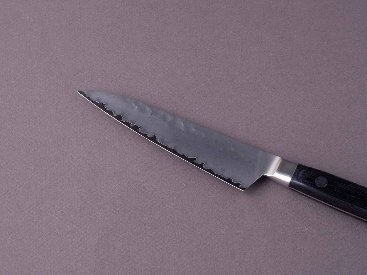 Sakai Kikumori - VG5 - 120mm - Petty - Western Black Pakka Handle - Image 5
