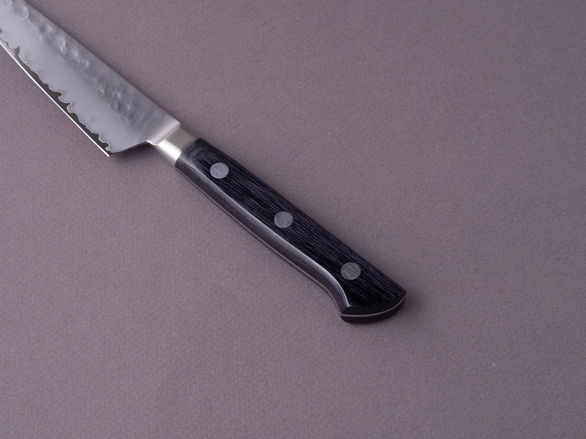 Sakai Kikumori - VG5 - 120mm - Petty - Western Black Pakka Handle - Image 6