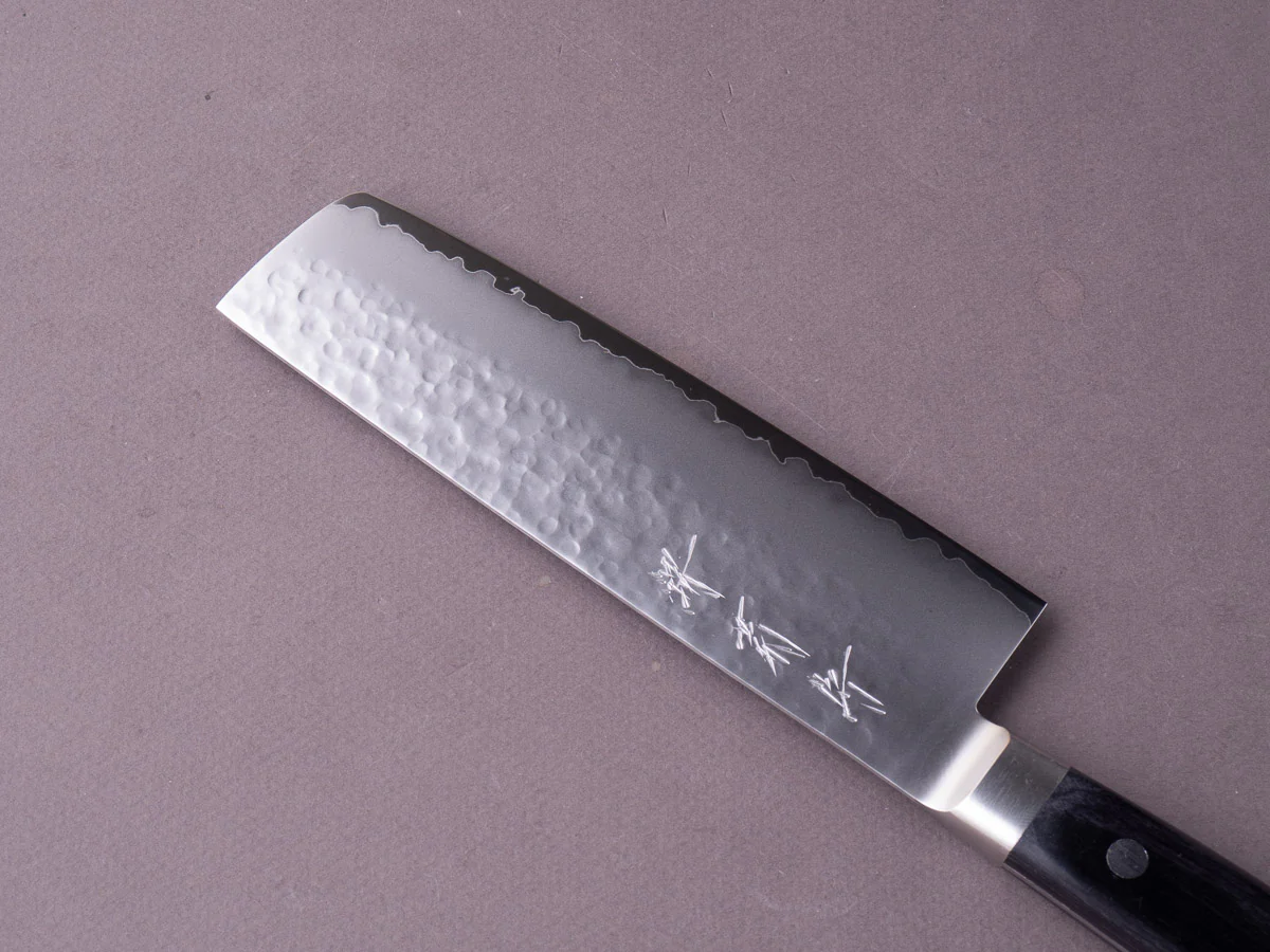 Sakai Kikumori - VG5 - 160mm - Nakiri - Western Handle - Image 4