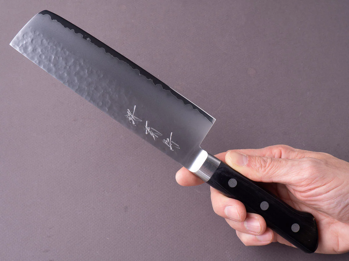 Sakai Kikumori - VG5 - 160mm - Nakiri - Western Handle - Image 7