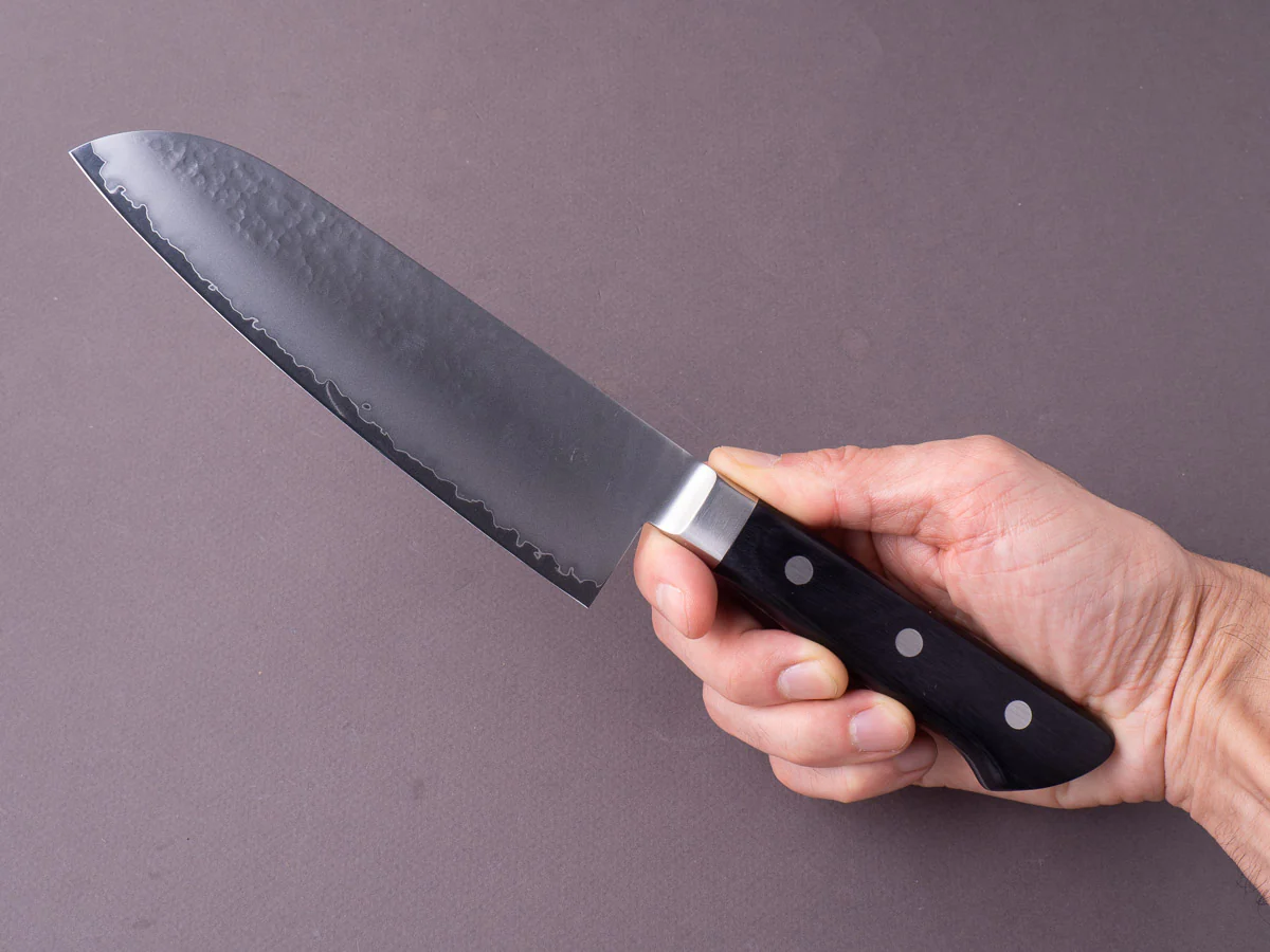 Sakai Kikumori - VG5 - 160mm Santoku - Western Handle - Image 6