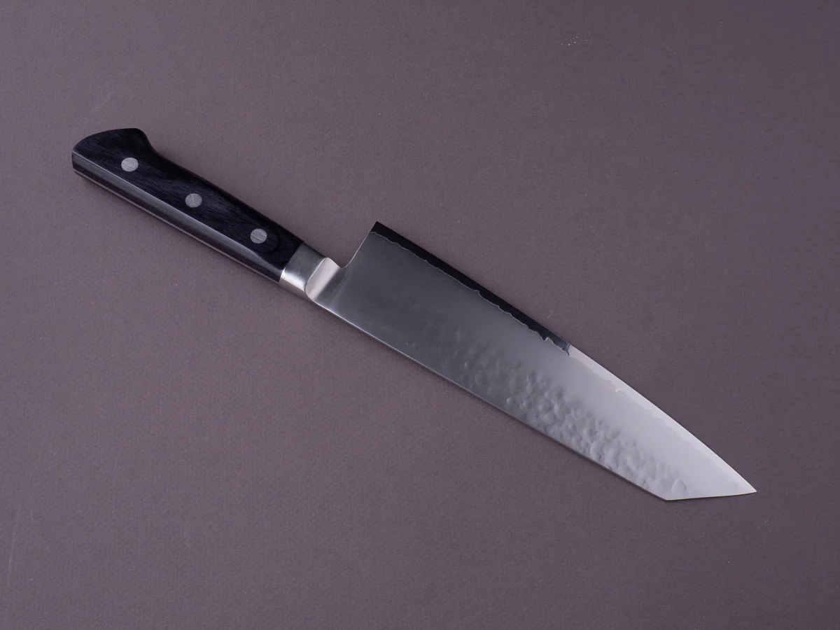 Sakai Kikumori - VG5 - 190mm - Kiritsuke Santoku - Western Black Pakka Handle - Image 2