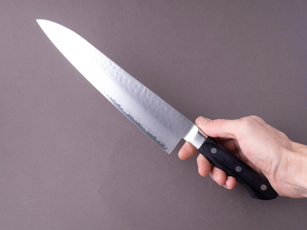 Sakai Kikumori - VG5 - 240mm Gyuto - Western Black Pakka Handle - Image 2