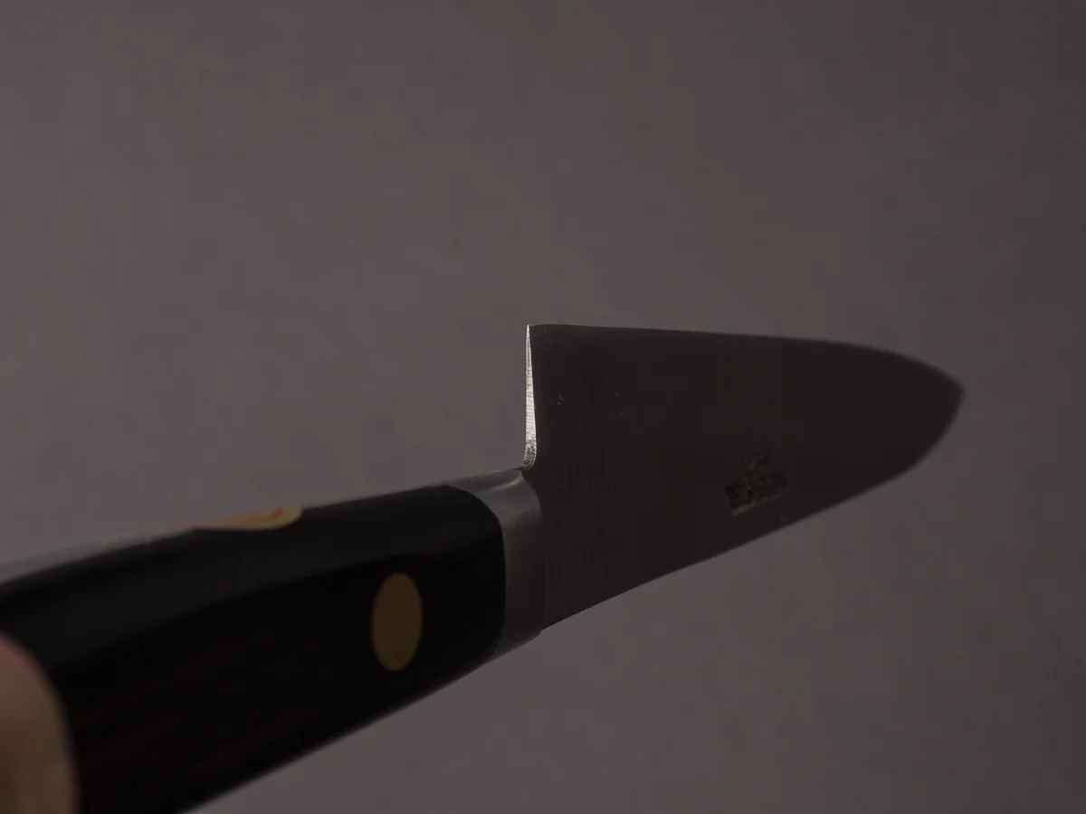 Sakai Kikumori - Vintage Swedish Carbon - 120mm Petty - Western Rosewood Handle - Image 10
