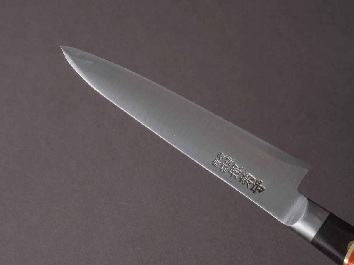 Sakai Kikumori - Vintage Swedish Carbon - 120mm Petty - Western Rosewood Handle - Image 3