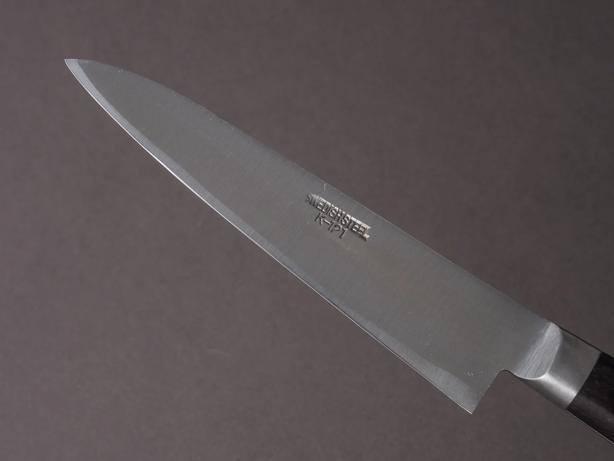 Sakai Kikumori - Vintage Swedish Carbon - 120mm Petty - Western Rosewood Handle - Image 4