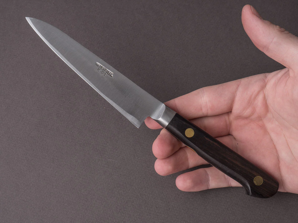 Sakai Kikumori - Vintage Swedish Carbon - 120mm Petty - Western Rosewood Handle - Image 6