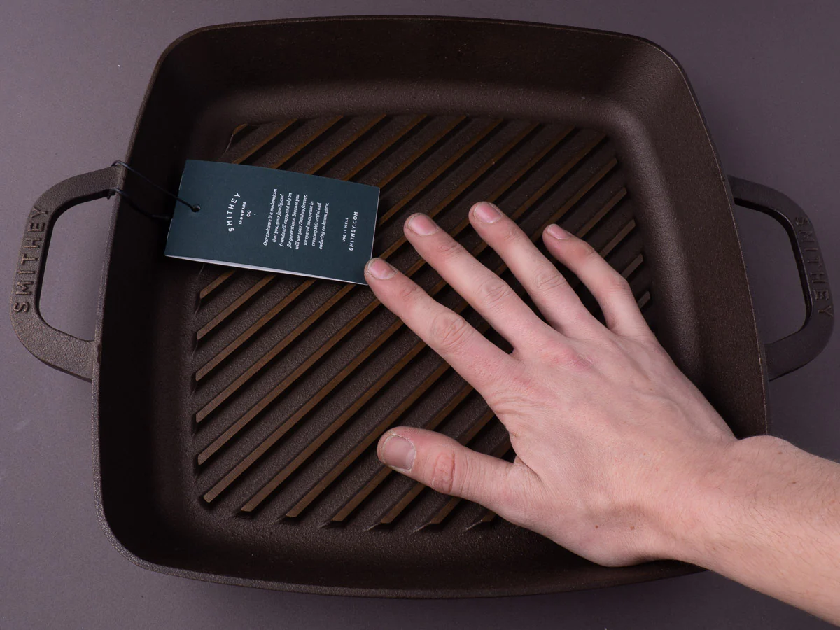 Smithey Ironware - Cast Iron - No. 12 Grill Pan - Image 3