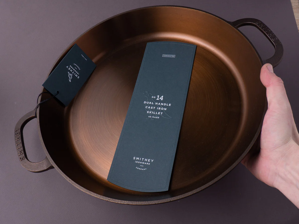 Smithey Ironware - Cast Iron - No. 14 Dual Handle Skillet - Image 3