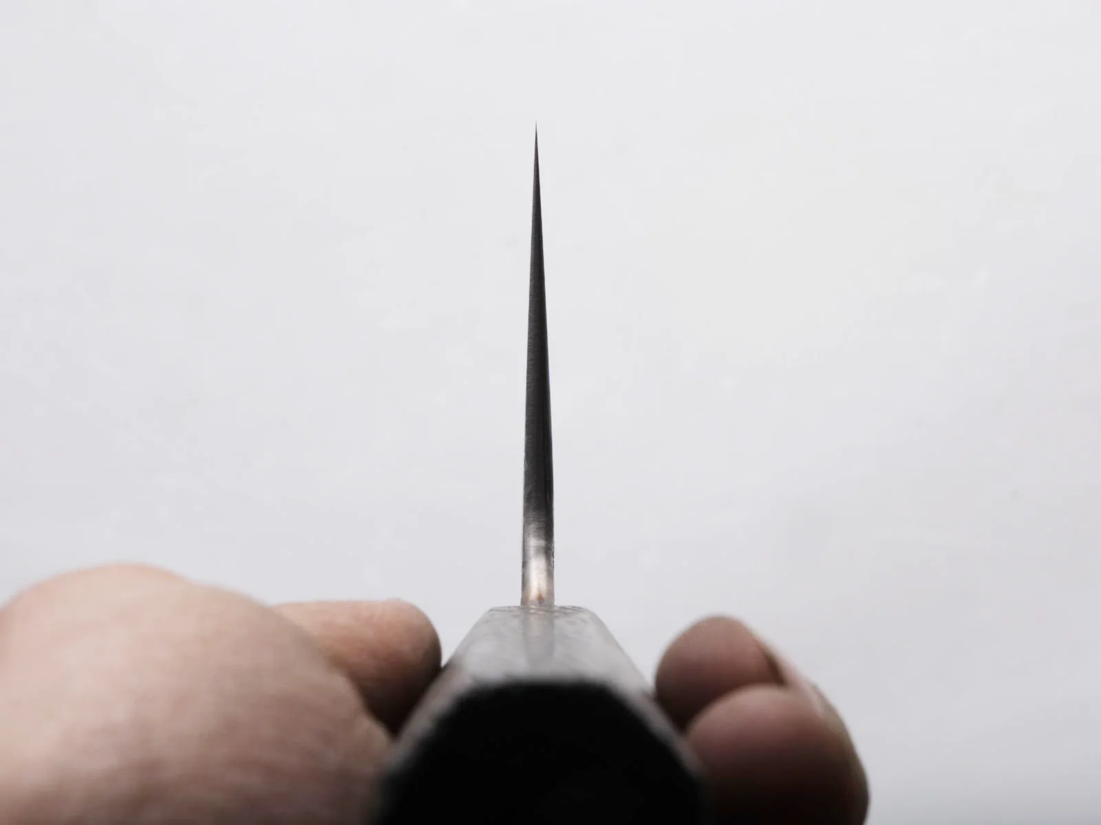 Soma - 80CrV2 Carbon - Kurouchi - 130mm Extra Height Nakiri - Charred Oak Handle - Image 5