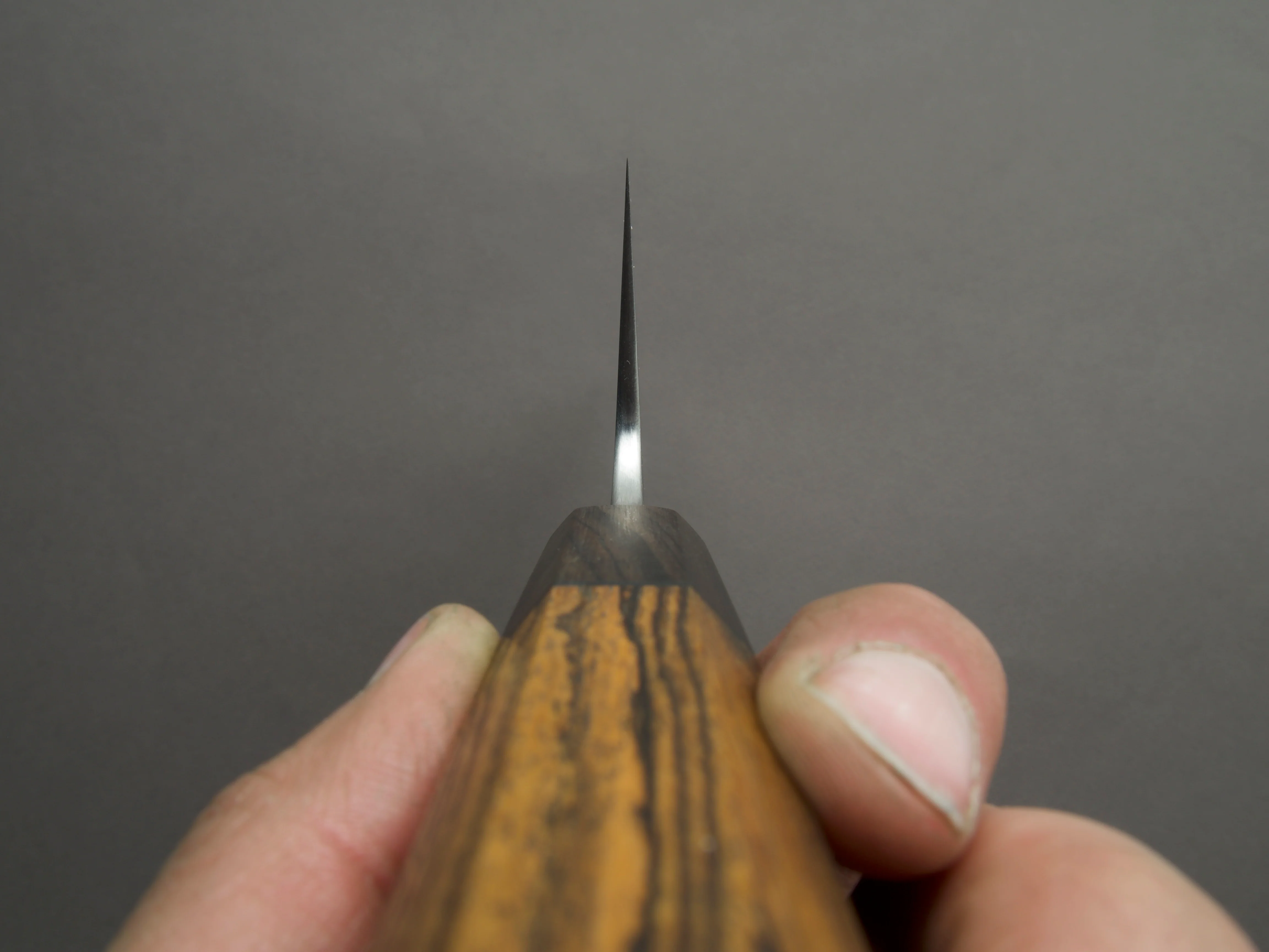 Soma - AEB-L Stainless - Kurouchi - Gyuto - Blackwood/Bocote Handle - Image 4