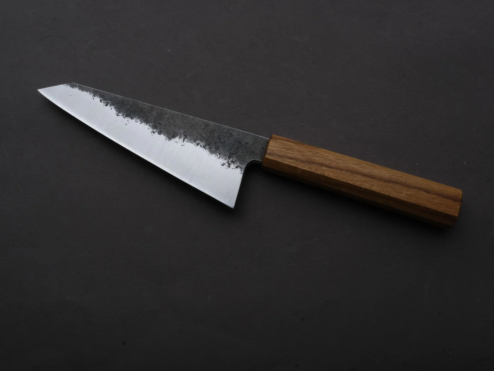 Soma - Blue #1 - Monosteel - Kurouchi - 165mm - Honesuki - Oak Handle - Image 2