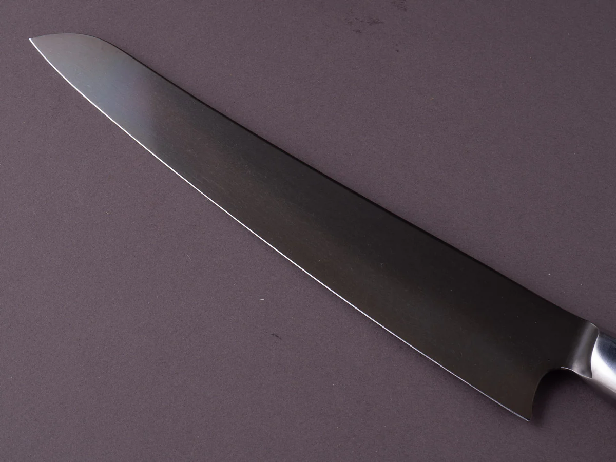 STEELPORT Knife Co. - 52100 Differentially Hardened - 10" Slicer - Integral Bolster Maple Burl Handle - Image 5