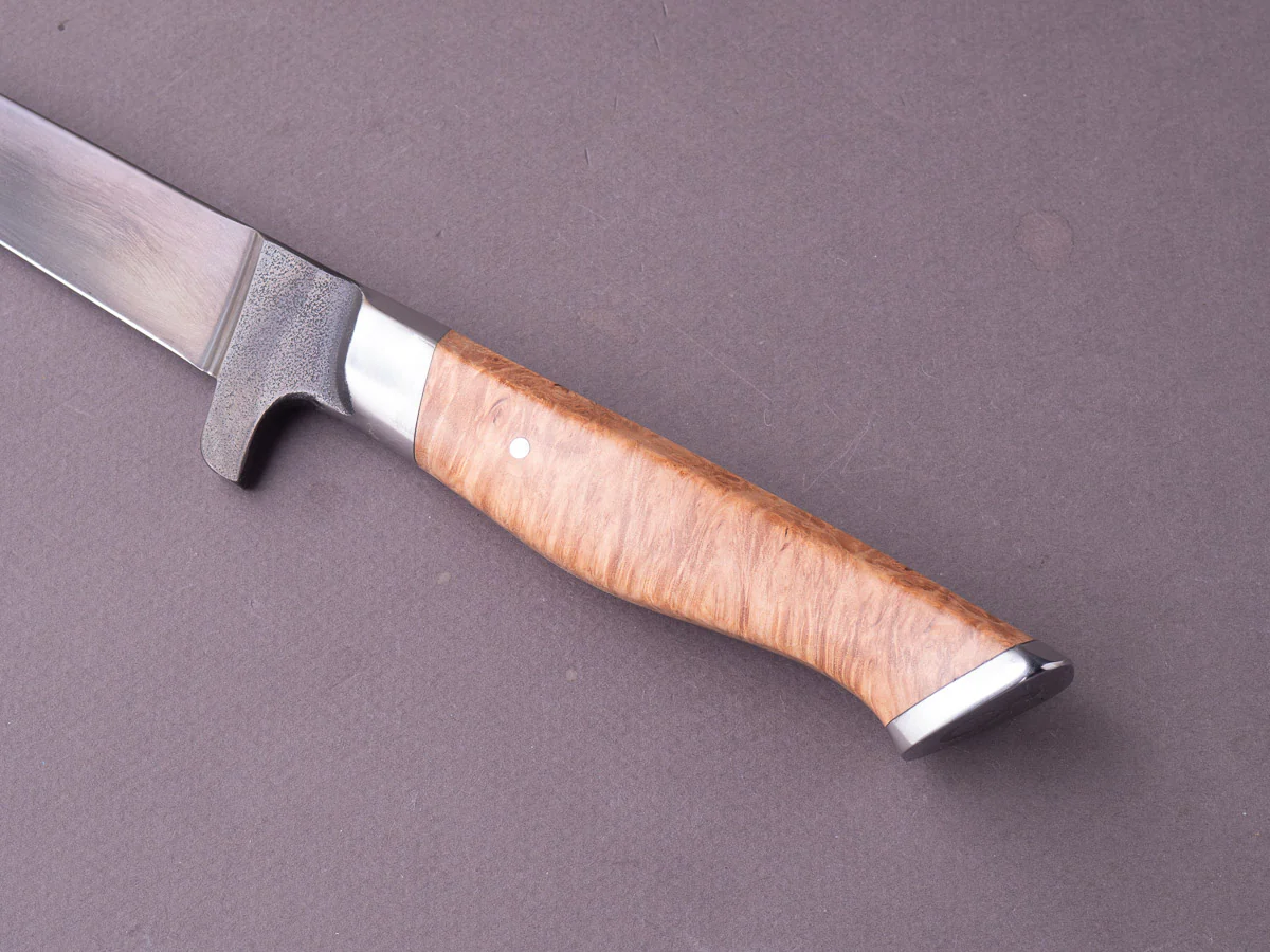 STEELPORT Knife Co. - 52100 Differentially Hardened - Boning Knife - 6" - Integral Bolster Maple Burl Handle - Image 3