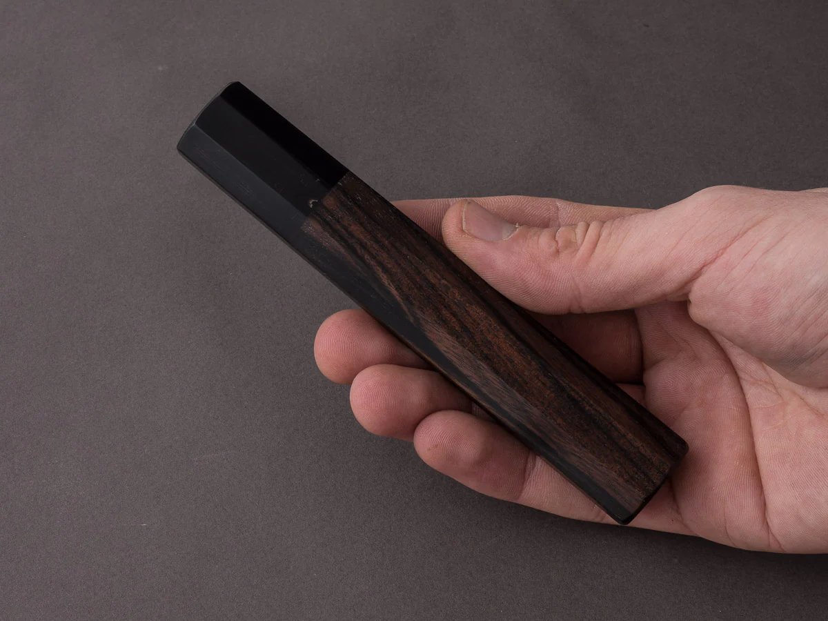 Taihei - Handle - Ebony - Black Horn - 240mm Gyuto/300mm Yanagiba - Octagonal - Image 6