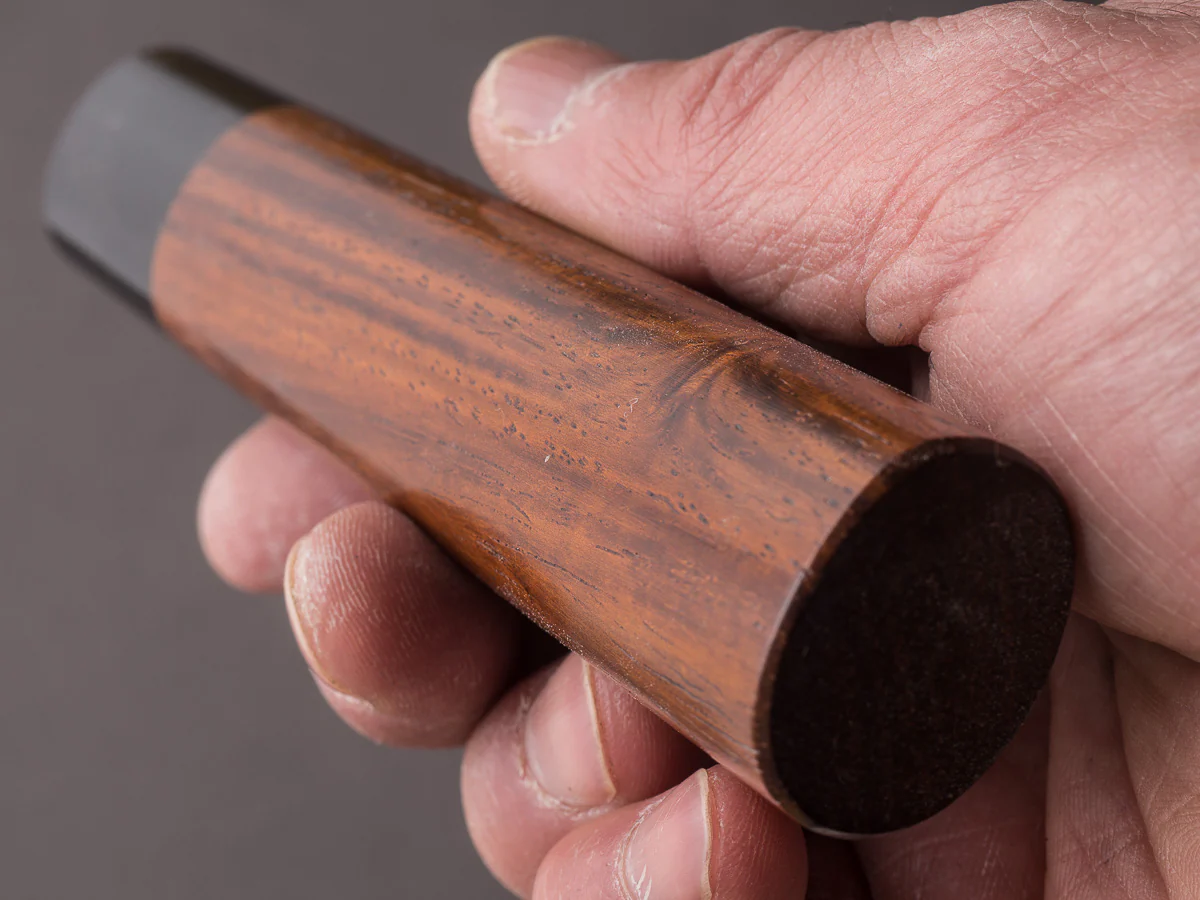 Taihei - Handle - Rosewood (Shitan) - 135mm Santoku - Oval - Image 5
