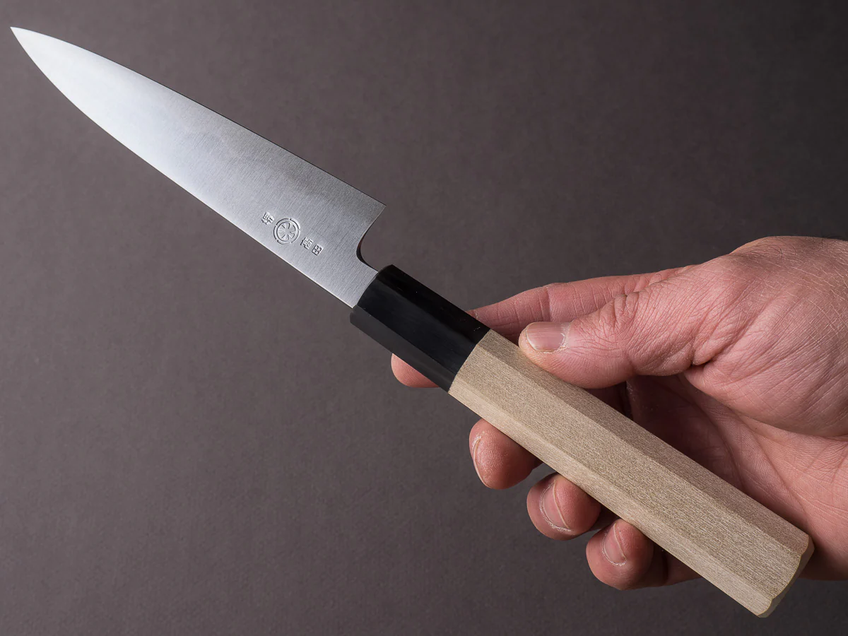 Takada no Hamono - Blue #1 HH - 135mm Petty - Ho Wood Handle - Image 5