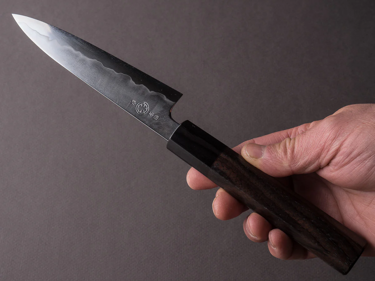 Takada no Hamono - Blue #1 Suiboku - 135mm Petty - Rosewood Handle - Image 5